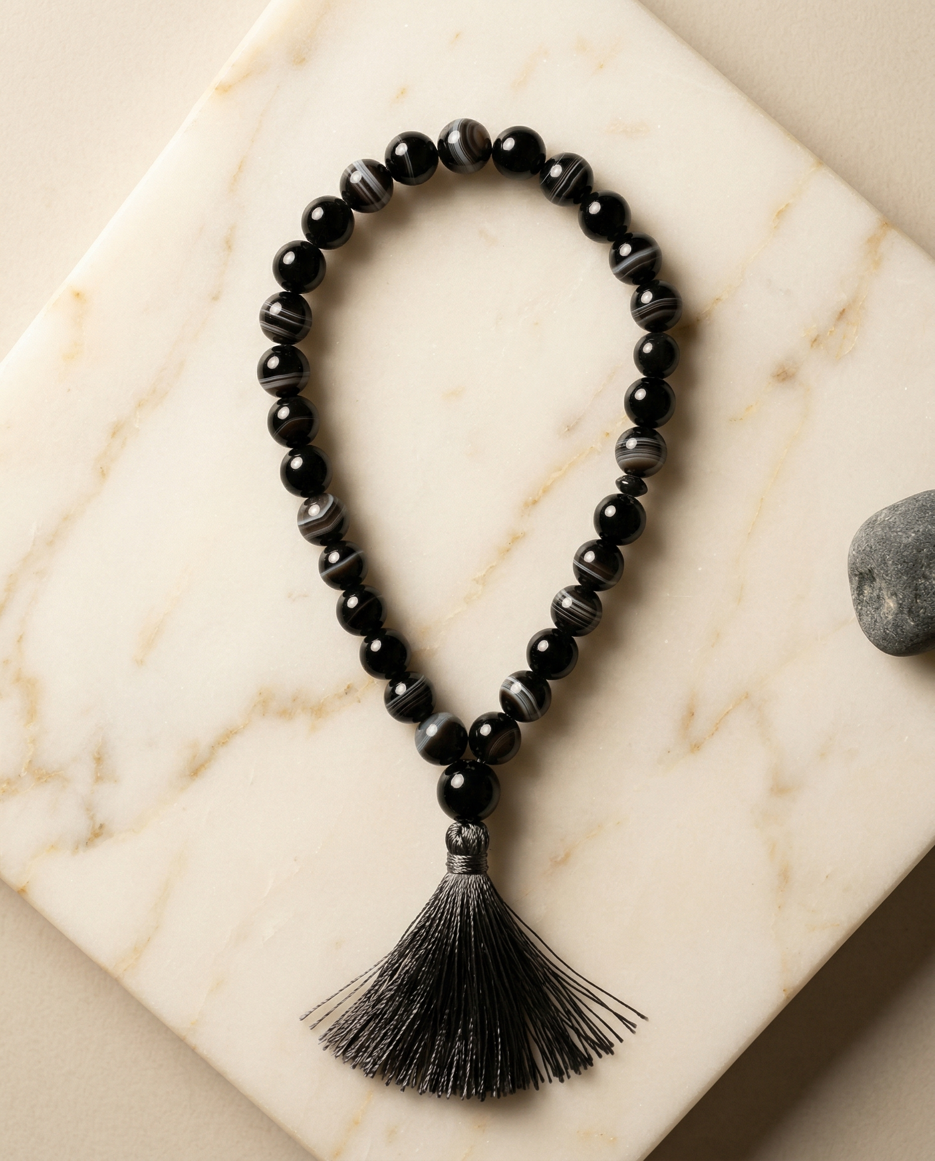 Sulemani Aqeeq Tasbih - 33 Beads